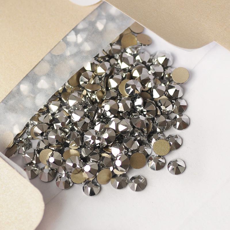 Light Chrome Rhinestones Glass Rhinestones for Shoes