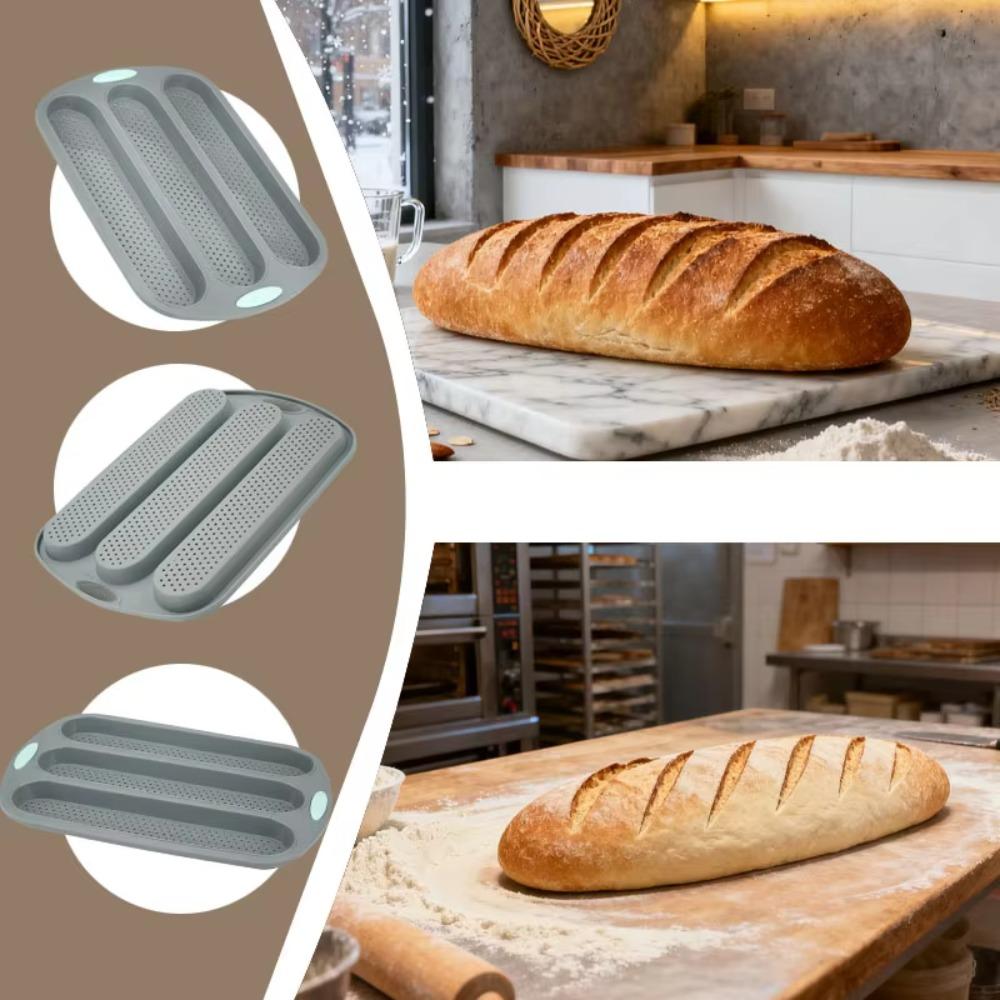 Anti-scalding Silicone Bread Pan Non-stick Baking Tray Durable Baking Mold  Oven