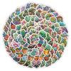 100 Plant Succulent Graffiti Stickers Suitcase Guitar Mobile Phone Decorative Stickers Waterproof Teaching Stationery Stickers