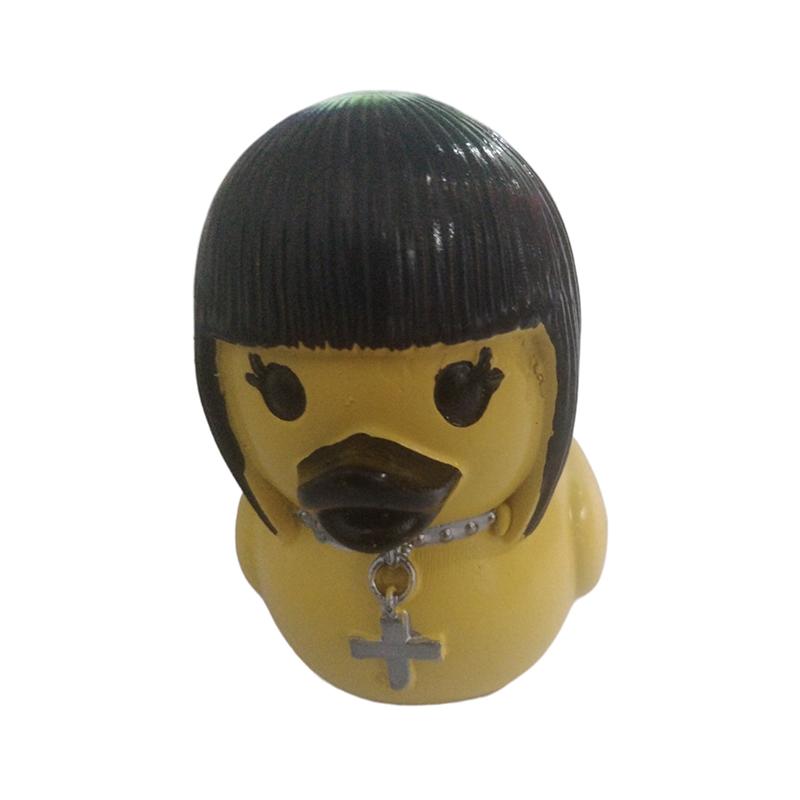 Статуя утки, домашняя готическая скульптура, фигурка животного в стиле панк, статуи из смолы, декор для стола, коллекционные фигурки, утка сатаны, столешница