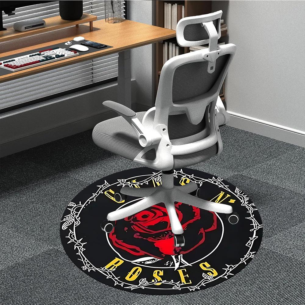 1pc Guns N' RosesChair Carpet for Office, Non-slip, Soft and Durable Office Rug for Interior Decoration, Perfect for Office yy250925133
