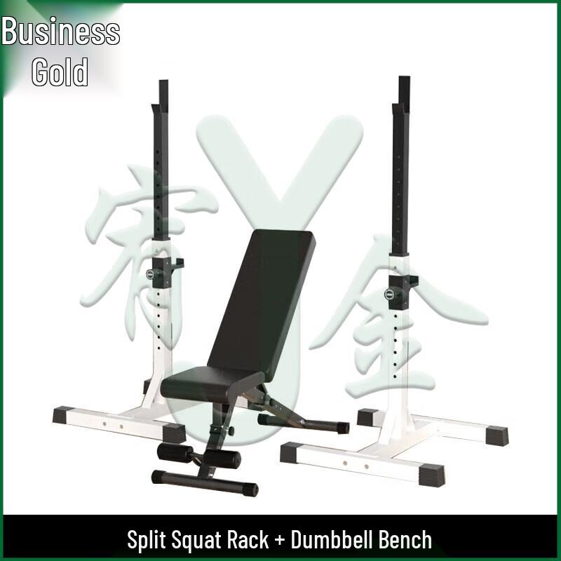 Fitness Squat Rack & Bench Press with 100kg Barbell Set