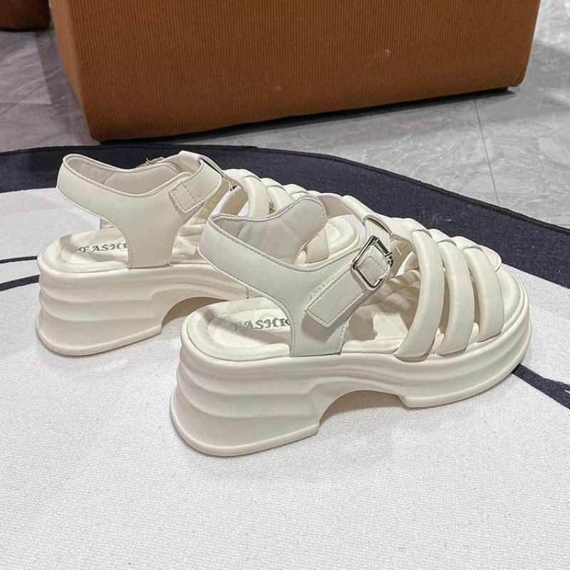 Сандалии на толстой подошве, женские летние новые удобные модные туфли