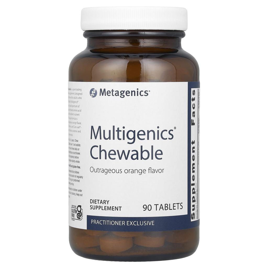 Multiogenics® Chewable, Orange, 90 Tablets