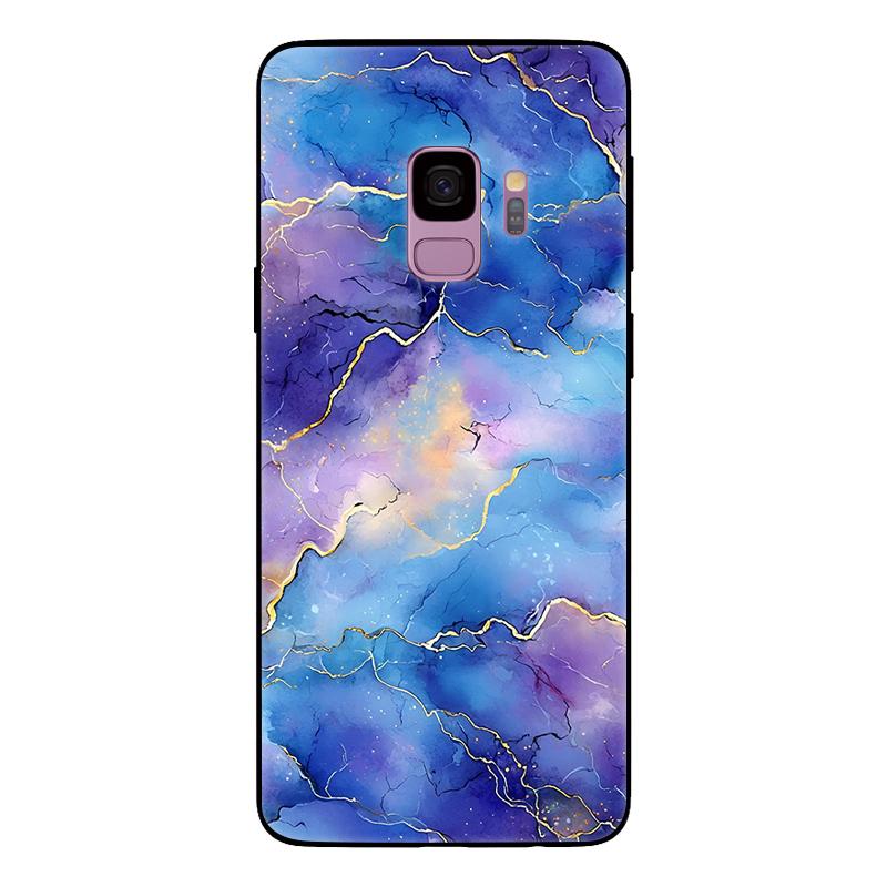Чехол для Samsung Galaxy S9 Plus SM-G965F G965 S9Plus Мраморный Рисунок Мягкий Матовый Силиконовый Задний Чехол для Samsung S9 S9+ Полный Чехол