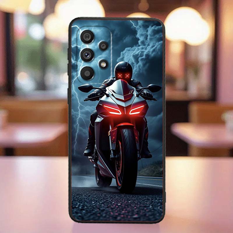 Модель Rider Cool Для Samsung A41 A35 A34 A33 A32 A25 A24 A23 A21s A06 A05 A04 A03 Note 10 20 Ultra 5G Черный Чехол