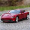 1:24 Ferrari Roma литая модель игрушечной машинки из сплава металлическая имитация спортивной машинки украшения звук и свет инерционная коллекция для детей мальчик подарок