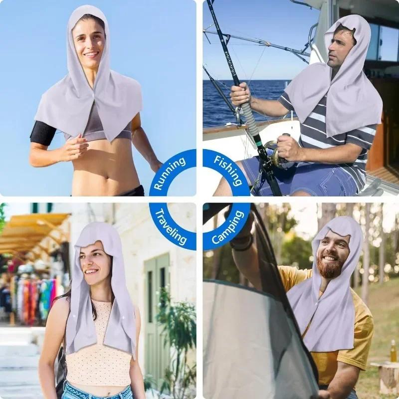 2026 Summer Arrival Cooling Beach Shawl Sun Protection Breathable Uv Protection Sun Hat