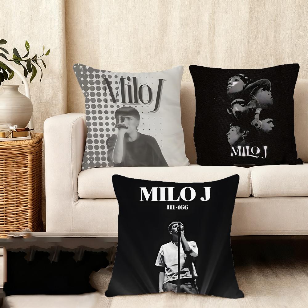 MMilo JJ Rapper Cushion Cover Plush Fabric Soft DoubleSided Printed Sofa Warm Winter Home Child Gift Pillow Case