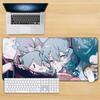 Kawaii Miku Pattern Large Mouse Pad Pastel Aesthetic Desk Mat for Home Office  Gaming