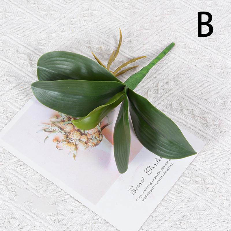 Листья орхидеи Искусственные стебли фаленопсиса Лист Искусственный цветок цимбидиума Листва Зеленый Real Touch Латекс оптом Домашний декор