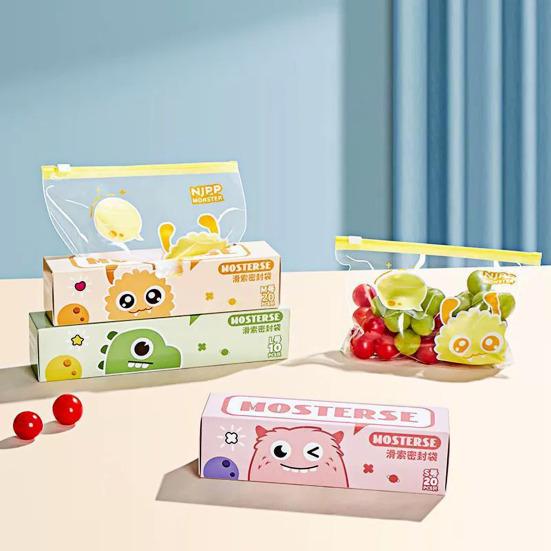 Пакет для заморозки фруктов и овощей, застежка-молния, большая вместимость, не содержит БФА, герметичный, многоразовый