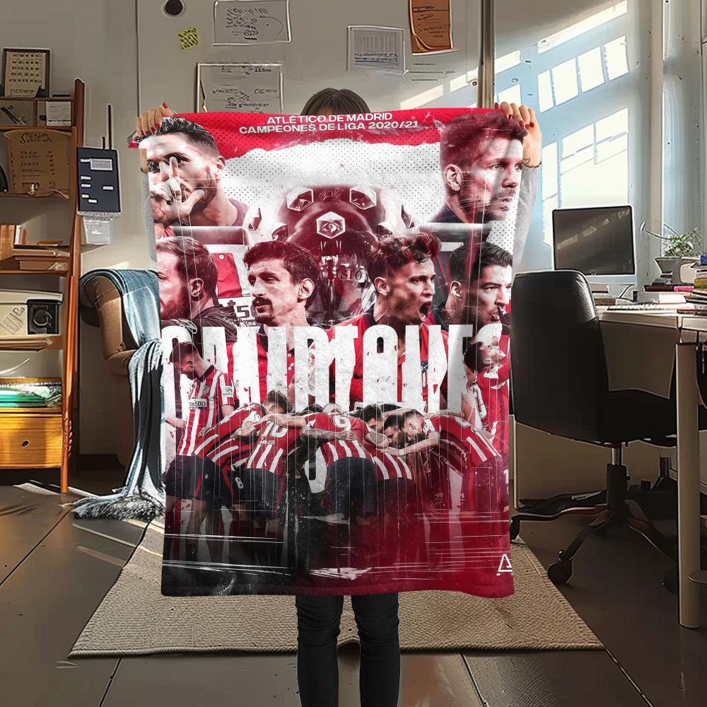 Bilbao Print FlAannel Blanket, High quality Comfortable for All Seasons, Home Decor, Warmth and Comfort