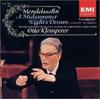 CD MENDELSSOHN, OTTO KLEMPERER, PHILHA - Midsummer Night's Dream & Overture  TOCE3064 EMI Classics 1996 Japan Classical Used