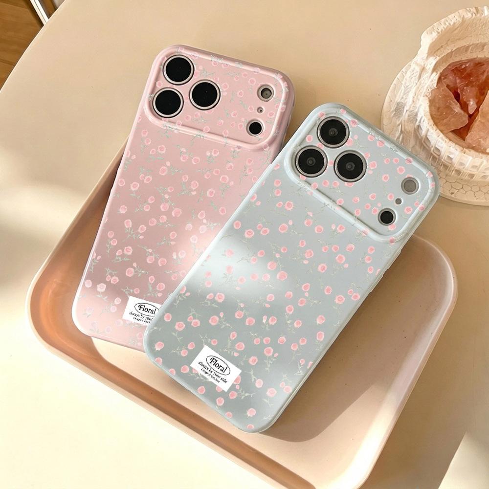 Ins wind Корейский полноэкранный чехол для мобильного телефона iPhone17Pro с мелким цветочным рисунком 16 красивый 15promax темперамент 14