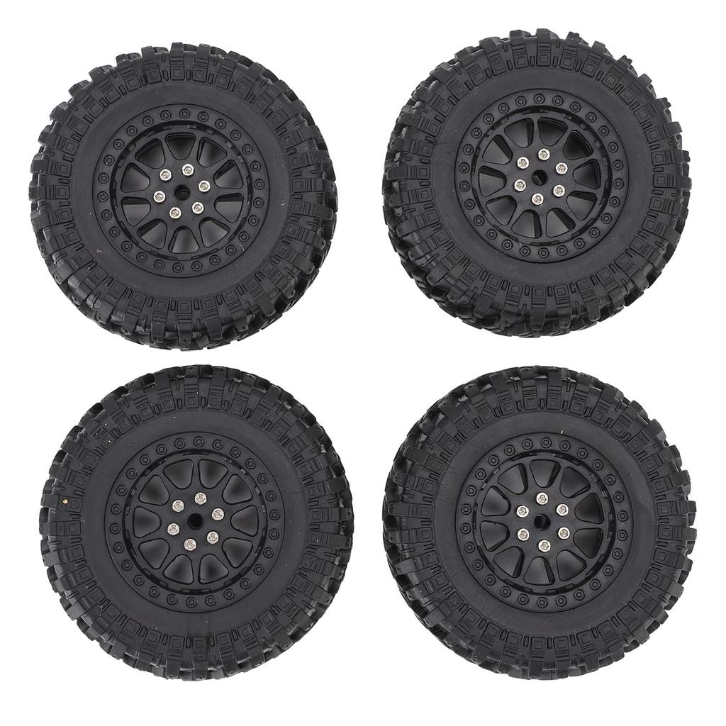 RC Car Tires Rubber Sturdy Remote Control Pickup Truck Wheel Tires Replacement for MN82