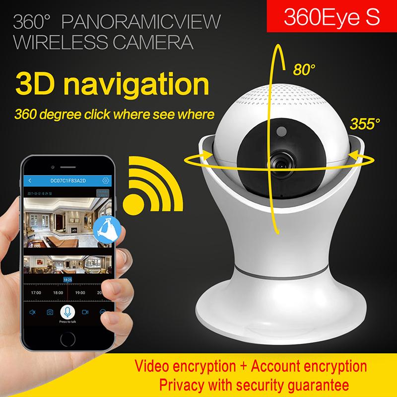 Full HD WIFI IP 1080P радионяня с автоматическим отслеживанием и вращением на 360 градусов камера ночного видения 3D панорамная навигация MapAA