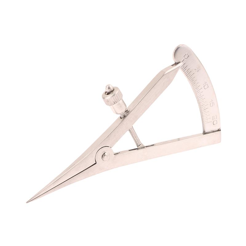 Dental Implant Bone Caliper Dental Crown Gauge Calipers Ruler Curved/Straight Head Dental Surgical Wax Bone Dental Instrument