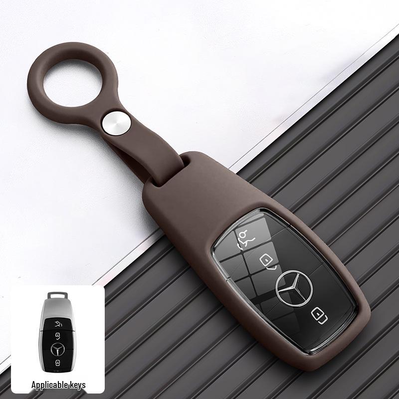 Mercedes-Benz Silicone Key Cover for E-Class E300L, C260L, GLC300, C-Class, and S-Class models.