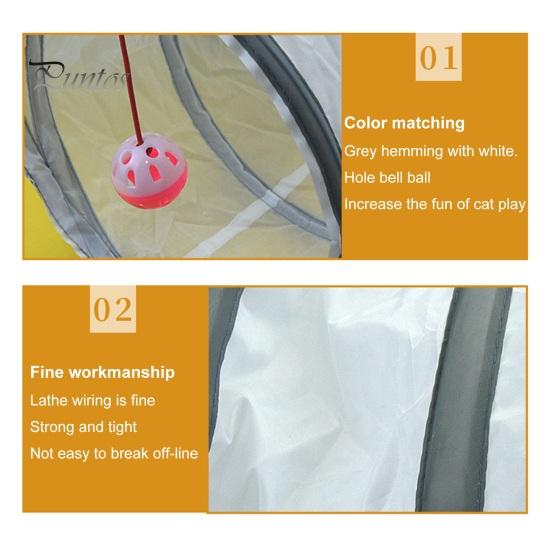 Tunnel Cat Toy Tshaped Sshaped Yshaped Straight Collapsible Interactive Pet Tunnel With Play Ball Easy Fold Carry Indoor Playhouse Maze For Cats