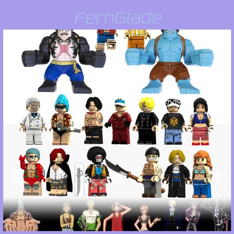 Коллекционный набор игрушек One Piece Король пиратов Шанкс Белоус Эйс Сабо Кошмарный Луффи и Манки Д.. Конструктор Луффи