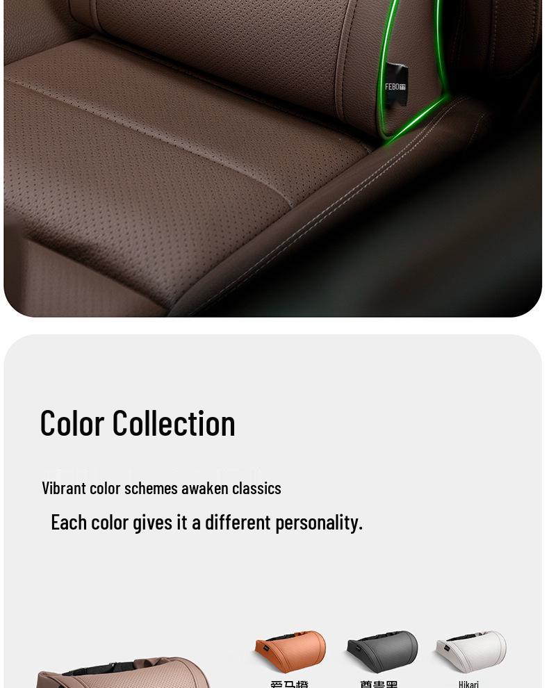 BMW Headrest & Lumbar Support: Compatible with 5 Series, i3, 7 Series, X1, iX3, X5, X6, X7.