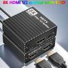 Сплиттер HDMI 8K 1 на 2 HD2.1 8K60 Гц/4K120 Гц/1080P240 Гц с EDID Сплиттер 1x2
