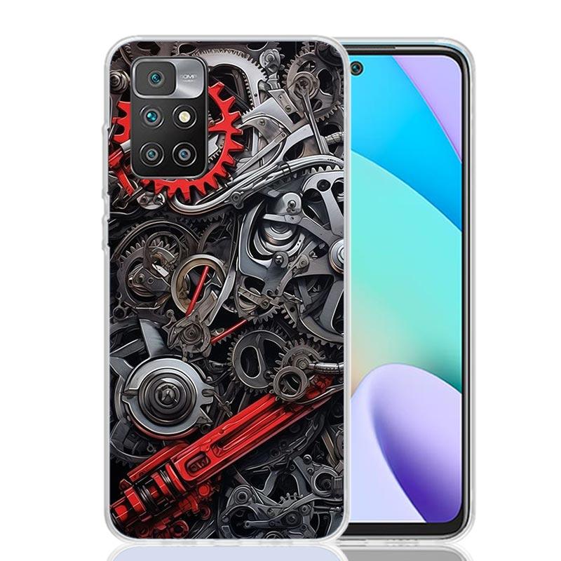 Steampunk Gear Mechanical Case Phone Cover for Xiaomi Redmi 13 13C 14C 12 12C 10 10C 10A 9 9C 9A 9T 8 8A 7 7A 6 Pro 6A K70 K60 K