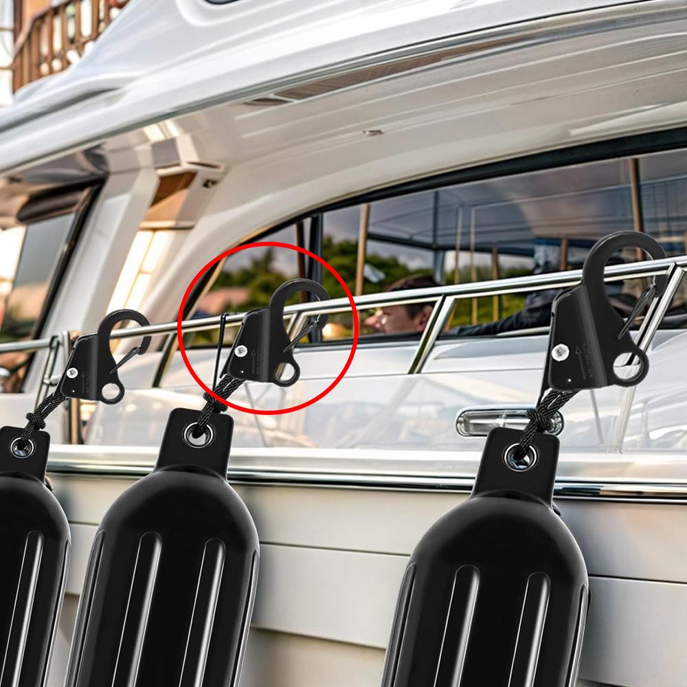 316 Stainless Steel Boat Fender Clip 3/8 5/8 Inch Quick Release Dock Bumper Hanger Marine Yacht Boat Fitting Accessories 3