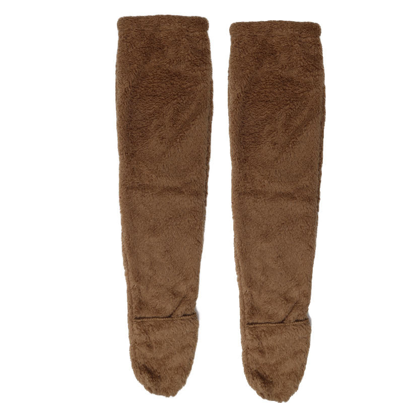 Пушистые высокие носки Тедди Ноги Прижимающиеся Длинные Лапки Пушистые Леггинсы Тапочки выше колена Мохнатые Чулки Носки-поло