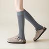 Knee High Socks for Women Soft Combed Cotton Long Socks Ladies Girls Knee Length Knee Socks