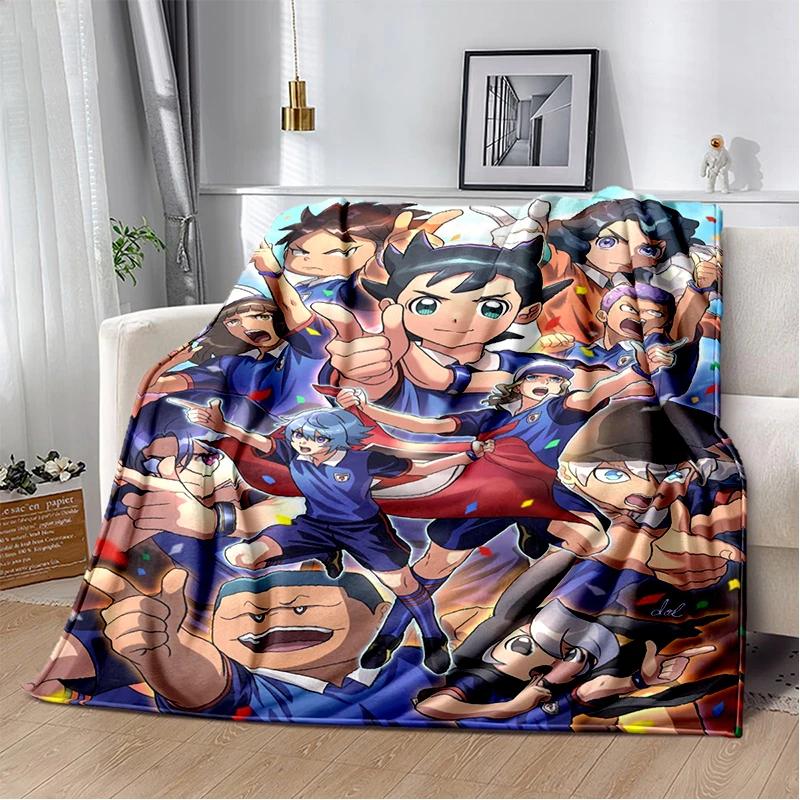 3D Inazuma Eleven Mark Evans Anime Cartoon Soft Plush Blanket,Flannel Blanket Throw Blanket for Living Room Bedroom Bed Sofa Kid
