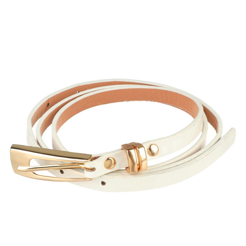 Регулируемый повседневный пояс из искусственной кожи, женский пояс-кушак для платья, узкий тонкий пояс, пояс на талию