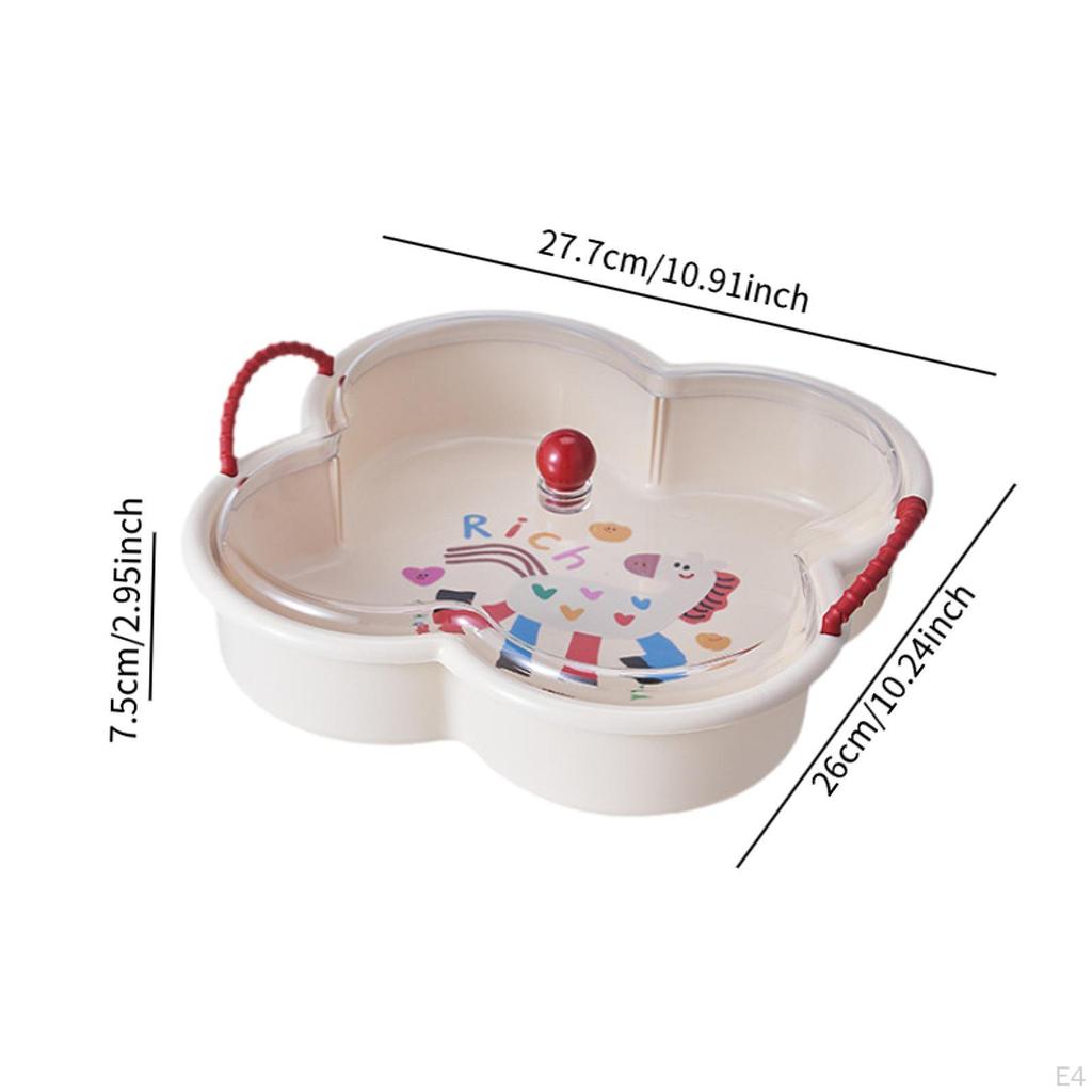 Divided Serving Tray Desserts Plate Snack Candy Dish Appetizer for