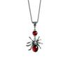 Vintage Y2k Gothic Red Glass Spider Gothic Necklace Victorian Vampire