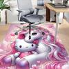 1 шт. Ковер с единорогом Hello Kitty, офисный коврик, уличный коврик, домашний декор, ковер для зоны, праздничный подарок, коврик под офисное кресло