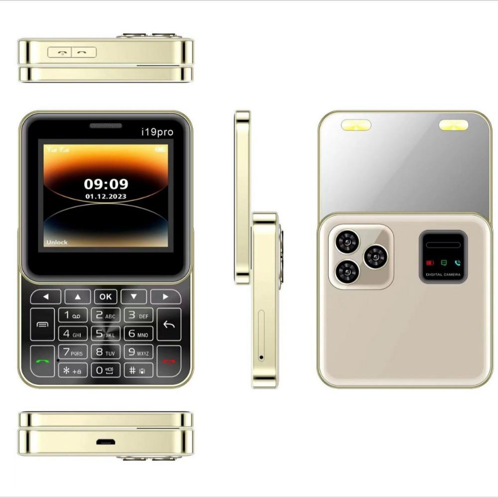 I19pro Мобильный телефон с двумя SIM-картами, не смартфон, кнопочный мобильный телефон с поворотным механизмом для пожилых людей, 2G