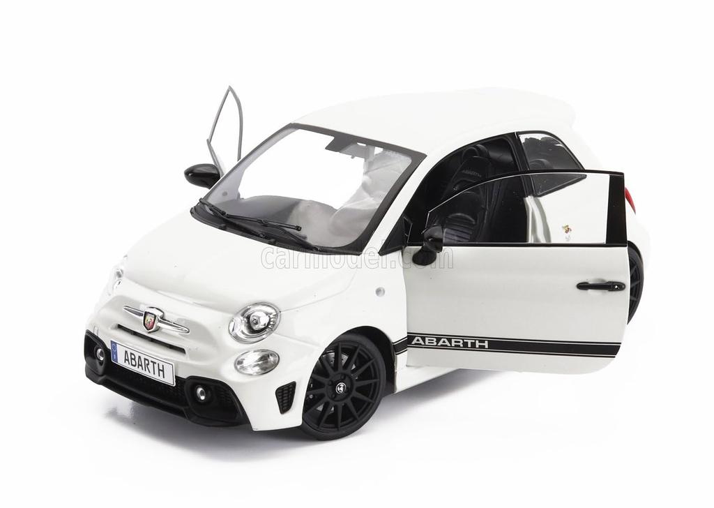 Мини-автомобиль FIAT 500 ABARTH SOLIDO FIAT NUOVA 500 ABARTH 595 2022 БЕЛЫЙ ЧЕРНЫЙ 1811301 1/18 1/18 [Товар]