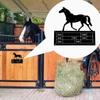 Табличка с названием конюшни, знак, декор для стены, забора, подарка, таблички