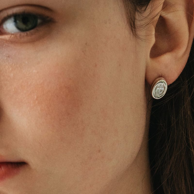 Серьги-гвоздики CUD Duet Oval