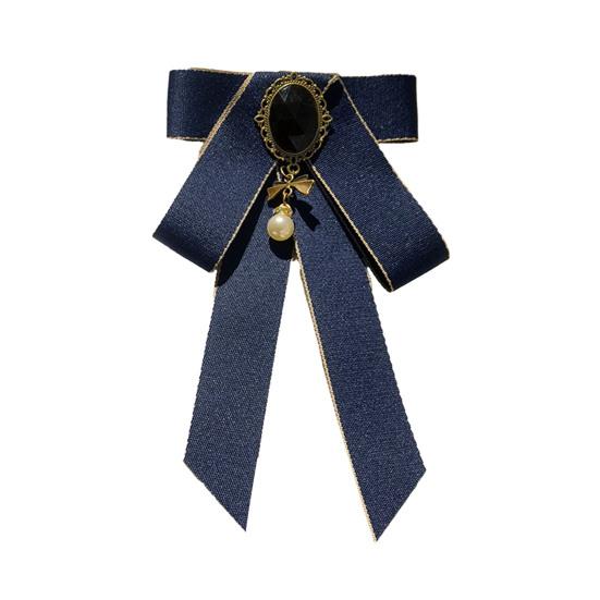 Женский галстук-бабочка со стразами, воротник-галстук с регулируемым размером шеи, ручная работа, рубашки, униформа, аксессуары