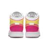 Детские кроссовки Air Jordan 1 Mid SE GS Edge Glow White Hyper-Crimson Pink-Blast CV4611-100