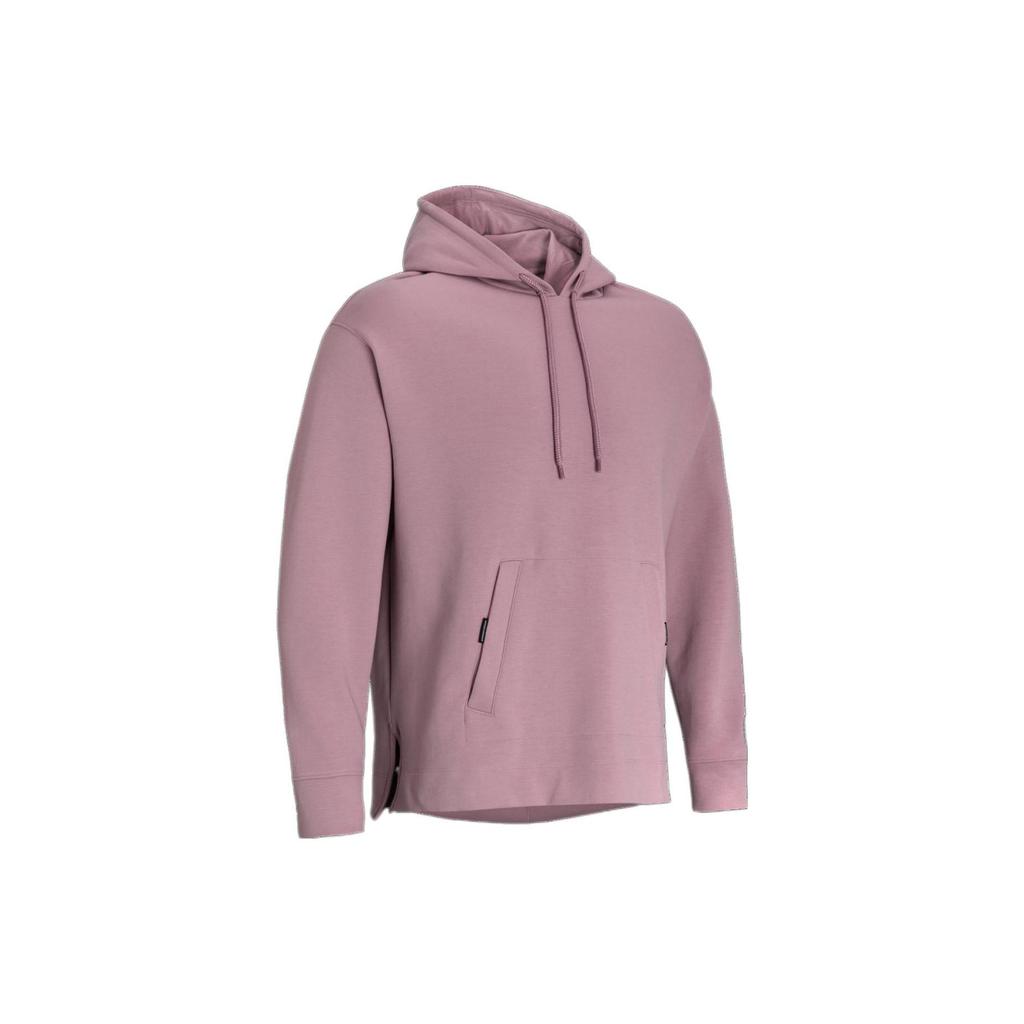 Under Armour Solid Color Hoodie With Drawstring Men Tops Pink 1377173-697