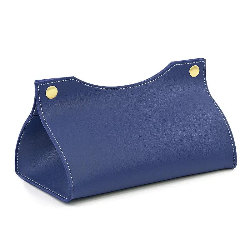 Чехол для коробки с салфетками из искусственной кожи, держатель для автомобиля, гостиной, спальни, украшения для кухни, рабочего стола, скандинавского дома, держатель для салфеток, большой для хранения