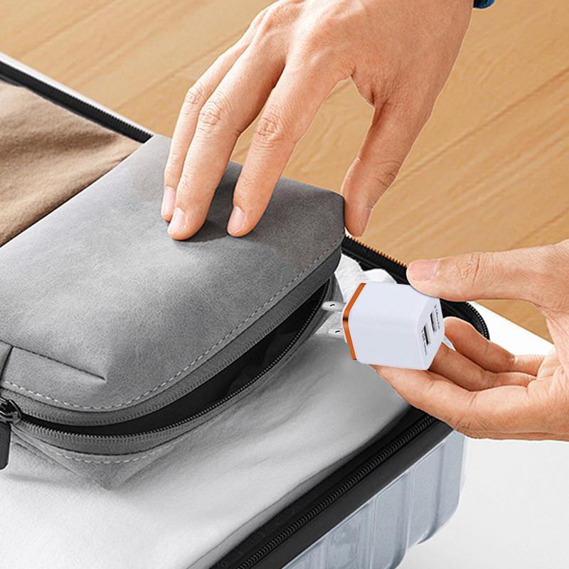 Двойное USB Зарядное устройство Блок Зарядное устройство Адаптер USB Настенное зарядное устройство Безопасные Портативные Настенные зарядные устройства для сотовых телефонов Высокоскоростное Компактное