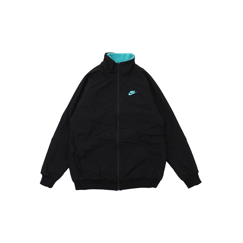 Nike Двусторонняя флисовая куртка из шерпа с большой галочкой — мужские куртки ограниченной серии синие BQ6546-301