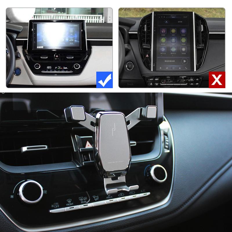 Car Phone Holder Air Vent Mount Clip Clamp Mobile Phone Holder for Toyota Corolla Altis Accessories 2019 2020 2021 2022 2023