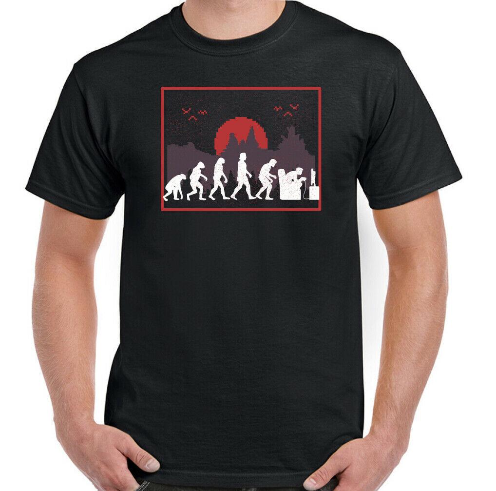 GAMING T-SHIRT, Gamer Mens Funny Evolution PS4 Xbox PC Geek Unsocial Tee Top