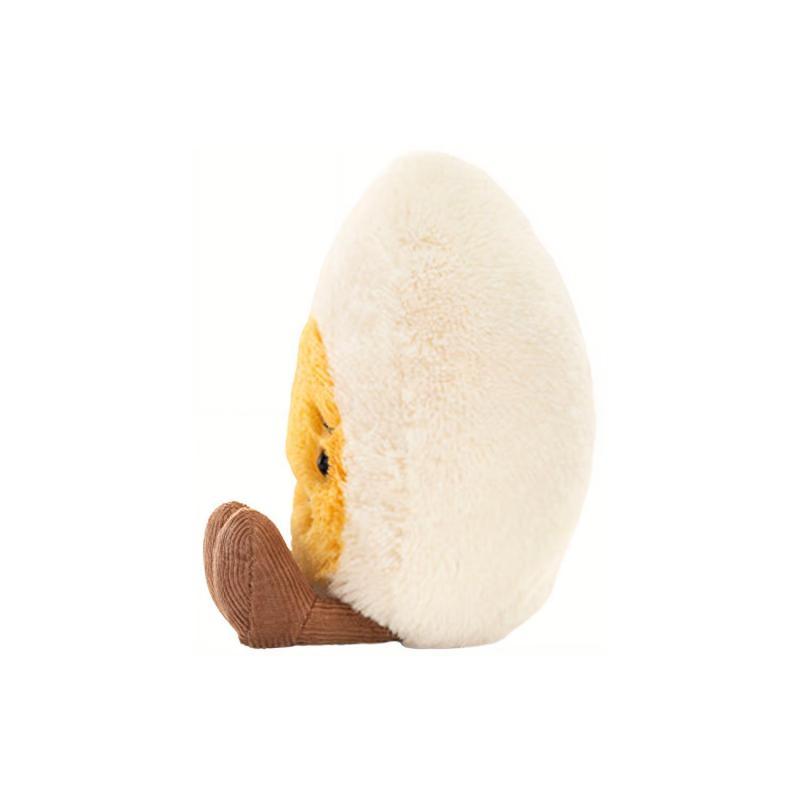 JELLYCAT Серия 'Веселая Еда' Грустное Вареное Яйцо Успокаивающая Кукла Плюшевая Кукла Высотой 14 см