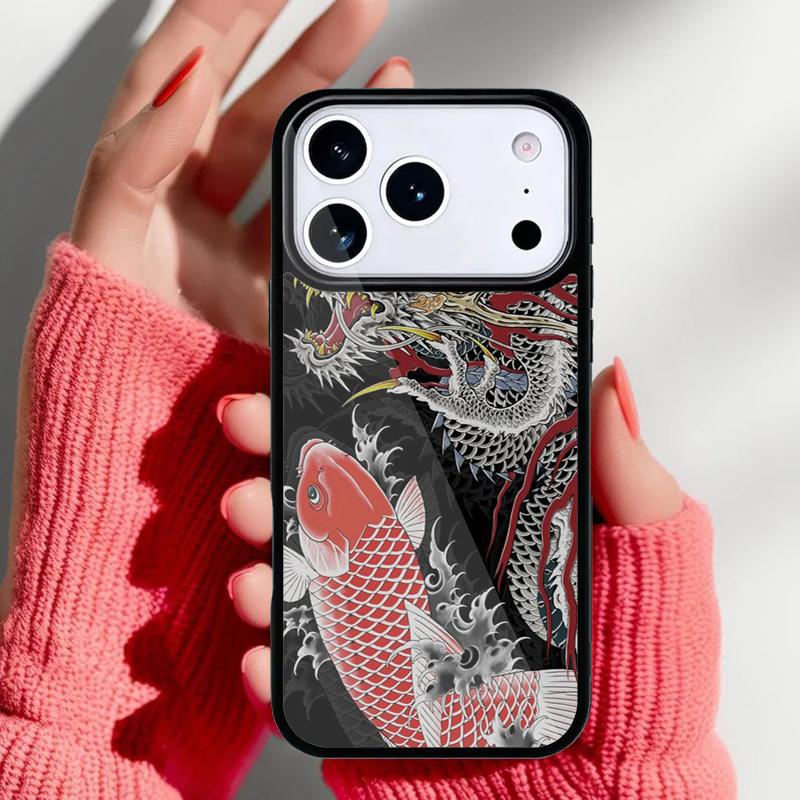 Японский чехол-маска Хання для iPhone 17 16 15 14 13 Pro Max Задняя крышка для 12 11 Pro Coque